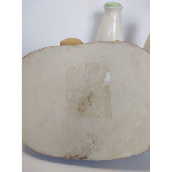 Vintage Oil & Vinegar Cruet Set Japan Hand Painted Ducks 6" Tall 1970's - Picture 13 of 14